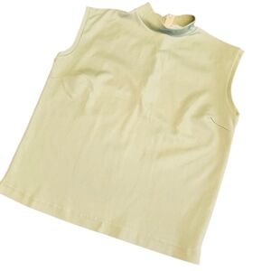 Vintage 60s sleeveless green knit Summer top 12